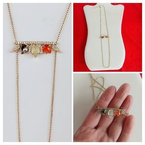 Alexis Bittar Crystal Encrusted Multi Stone Necklace Stunning